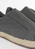Threadbare Grey Cotton Canvas Slip On Espadrilles - 9 Image 4