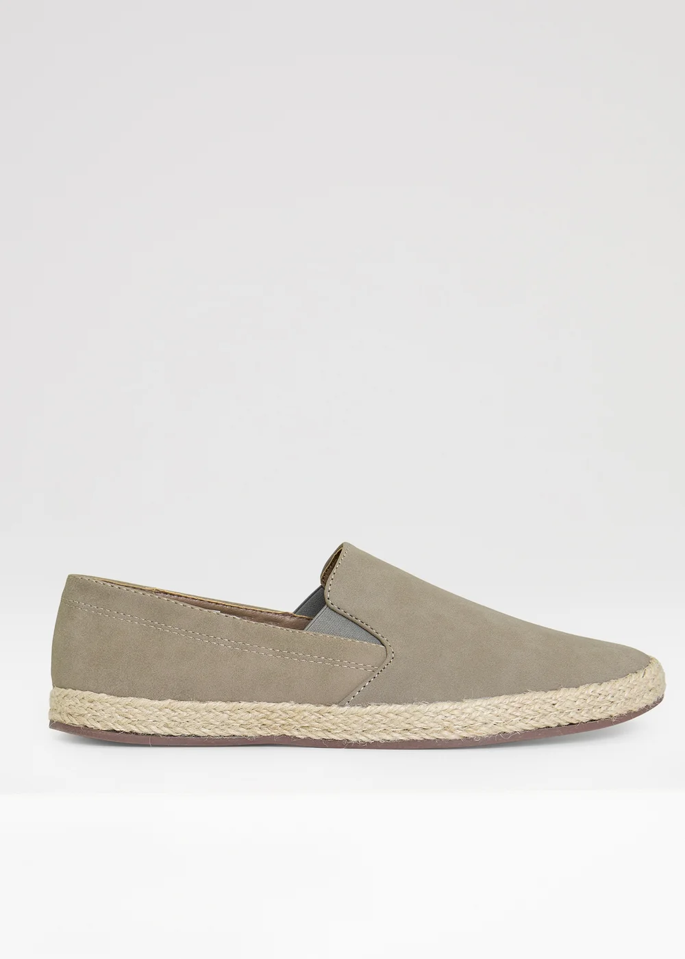 Threadbare Beige Faux Suede Slip On Espadrilles - 9 Image 1