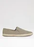 Threadbare Beige Faux Suede Slip On Espadrilles - 9 Image 1