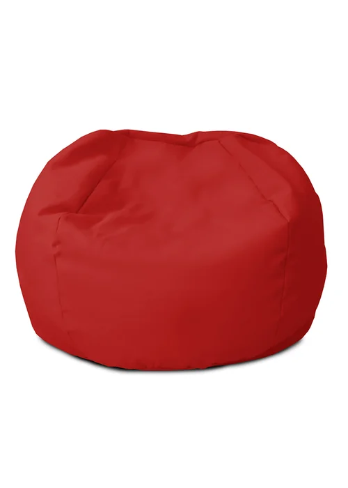 rucomfy Indoor/Outdoor Small Kids Red Beanbag - One Size Image 2