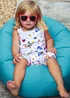 rucomfy Indoor/Outdoor Small Kids Turquoise Beanbag - One Size Image 1