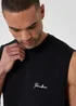 Threadbare Black Relaxed Fit Sleeveless Lounge Set - XL Image 4
