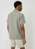 Threadbare Soft Green Textured Cotton Short Sleeve Shirt - L Image 2