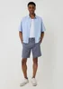 Threadbare Blue Stripe Boxy Fit Cotton Short Sleeve Shirt - XL Image 3