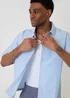 Threadbare Blue Stripe Boxy Fit Cotton Short Sleeve Shirt - XL Image 4