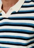 Threadbare Natural Textured Stripe Knitted Trophy Neck Polo - 2XL Image 5