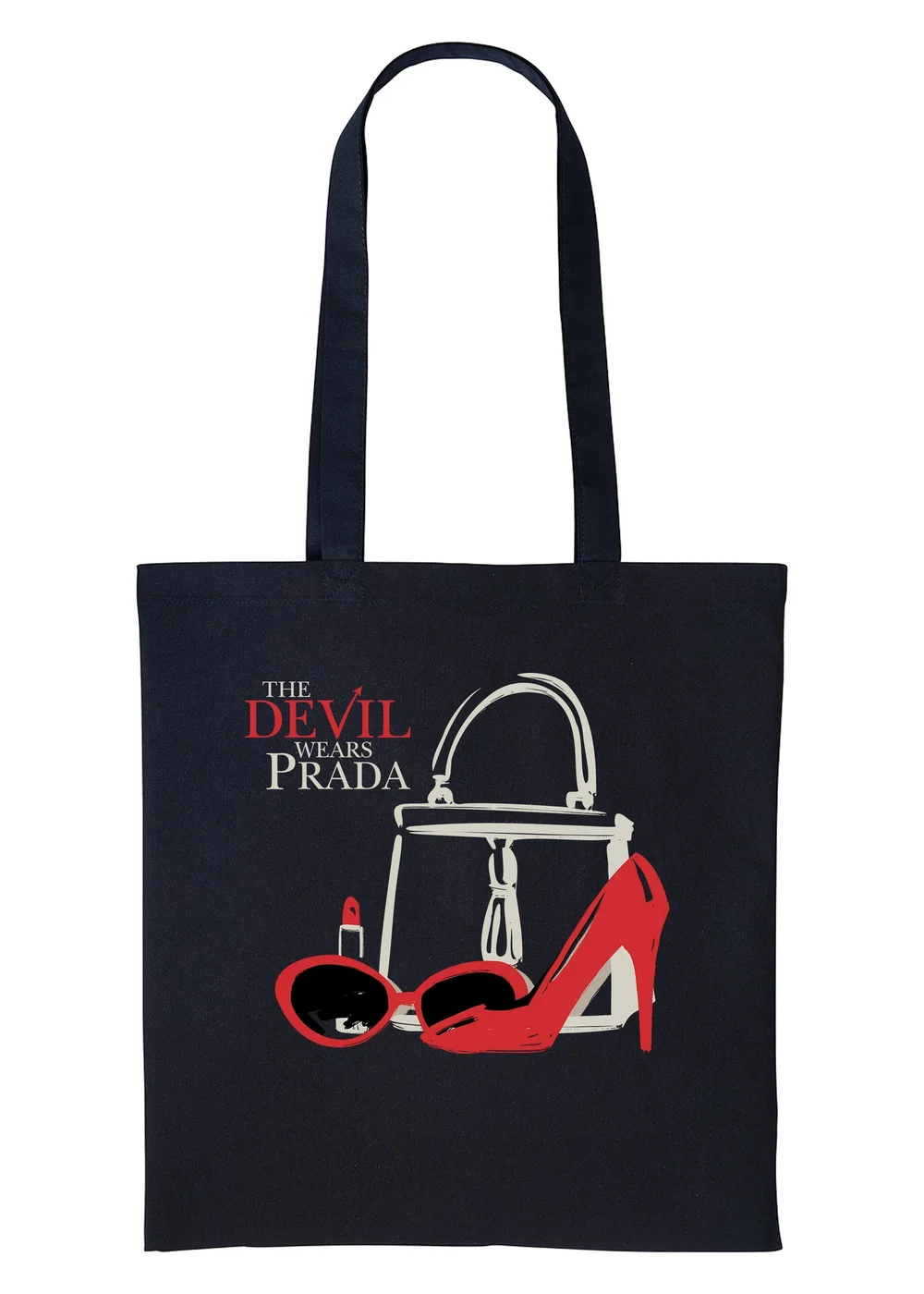 Spiral Galaxy Devil Wears Prada Icons Black Graphic Adult Tote Bag - One Size Image 1