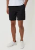 Threadbare Black Shorter Length Linen Blend Shorts - M Image 1