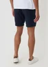 Threadbare Navy Shorter Length Linen Blend Shorts - M Image 2