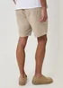 Threadbare Stone Shorter Length Linen Blend Shorts - M Image 2