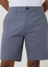 Threadbare Blue Cotton Regular Fit Stretch Chino Shorts - 36/L32 Image 4