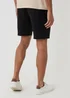 Threadbare Black Linen Blend Shorts with Belt - 32/L32 Image 2