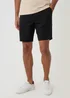 Threadbare Black Linen Blend Shorts with Belt - 32/L32 Image 1