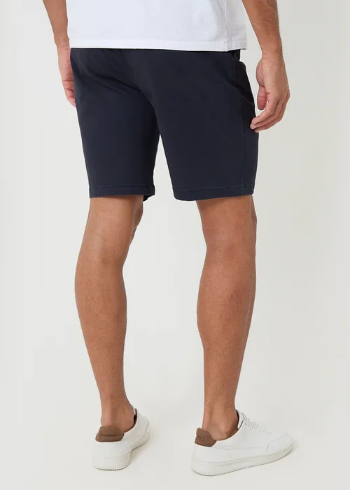Threadbare Navy Regular Fit Stretch Chino Shorts - 36/L32 Image 2
