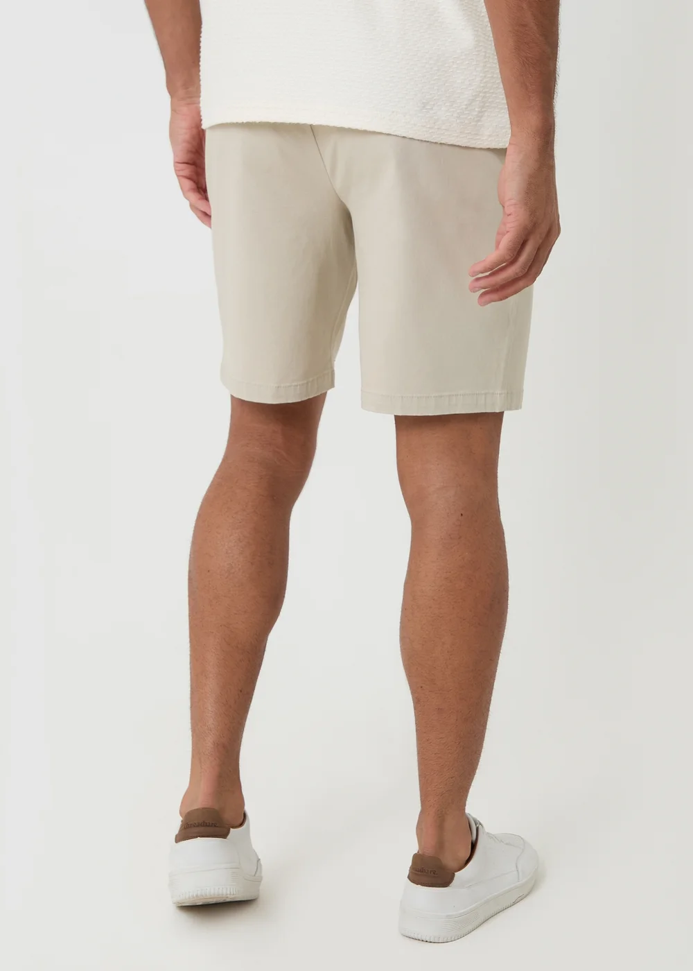 Threadbare Stone Regular Fit Stretch Chino Shorts - 30/L32 Image 2