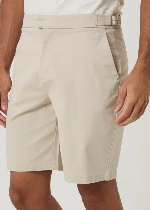 Threadbare Stone Regular Fit Stretch Chino Shorts - 30/L32 Image 4