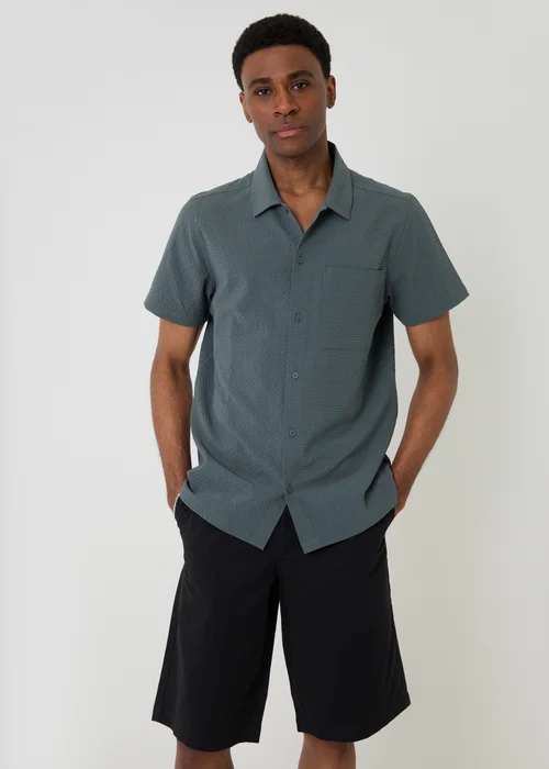 Threadbare Black Baggy Fit Cotton Chino Shorts - 38/L32 Image 3