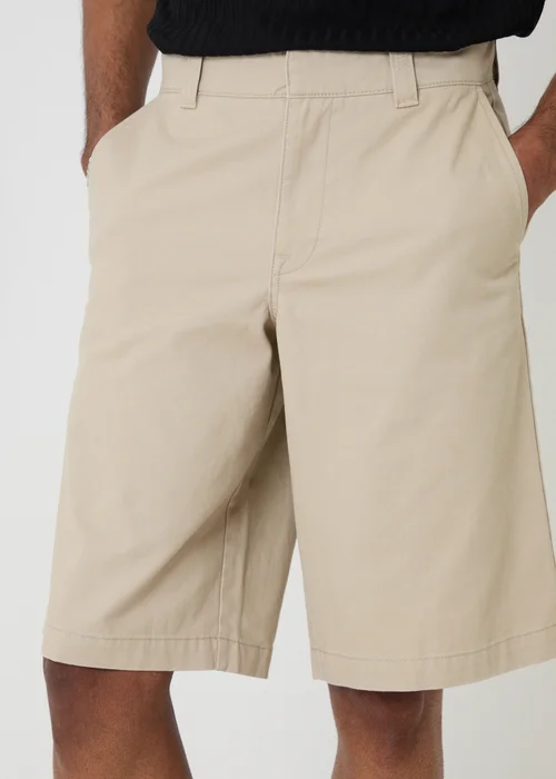 Threadbare Stone Baggy Fit Cotton Chino Shorts - 32/L32 Image 4