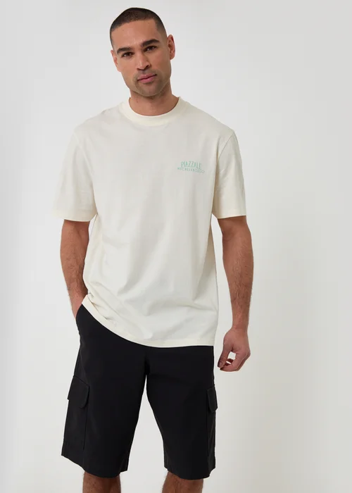 Threadbare Black Baggy Fit Cotton Cargo Shorts - 30/L32 Image 3