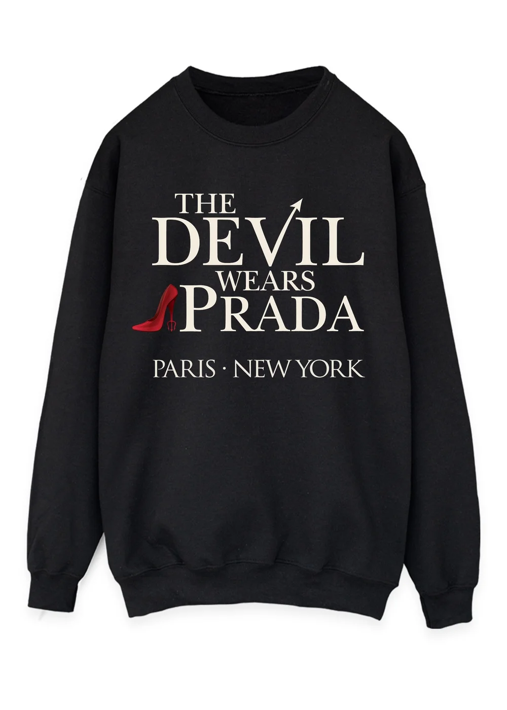 Spiral Galaxy Disney Devil Wears Prada Logo Paris Black Graphic Sweatshirt - 5XL Image 1