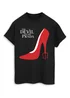 Spiral Galaxy Disney Devil Wears Prada Shoe Black Graphic Boyfriend Fit T-Shirt - 3XL Image 1