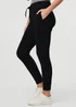 Izabel London Black Adjustable Drawstring Waist Slim Joggers - 8 Image 3