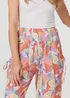 Izabel London Pink Abstract High Waist Harem Pants - 12 Image 3