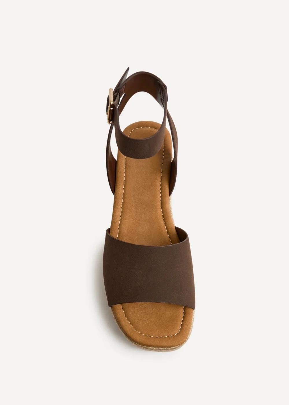 Linzi Nirvana Brown Nubuck Flatform Sandals - 3 Image 4