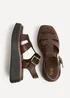Linzi Subtract Brown Gladiator Flatform Sandals - 3 Image 5
