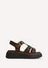 Linzi Subtract Brown Gladiator Flatform Sandals - 3 Image 2