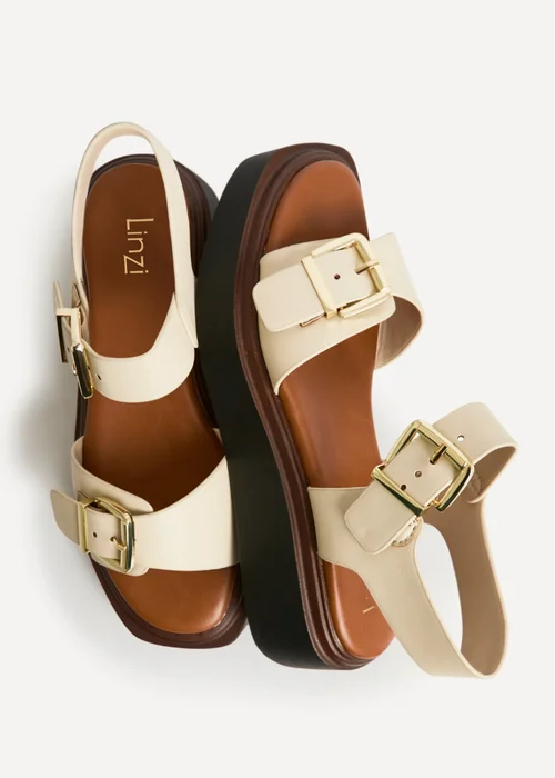 Linzi Preserve Nude Flatform Sandals - 7 Image 5