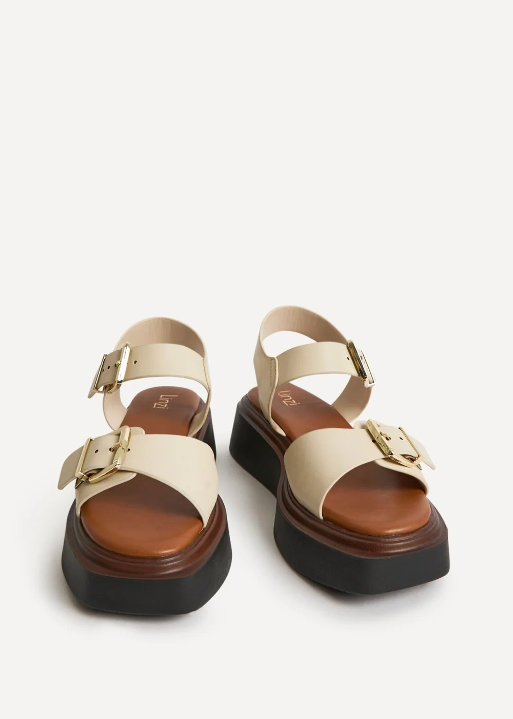 Linzi Preserve Nude Flatform Sandals - 7 Image 3