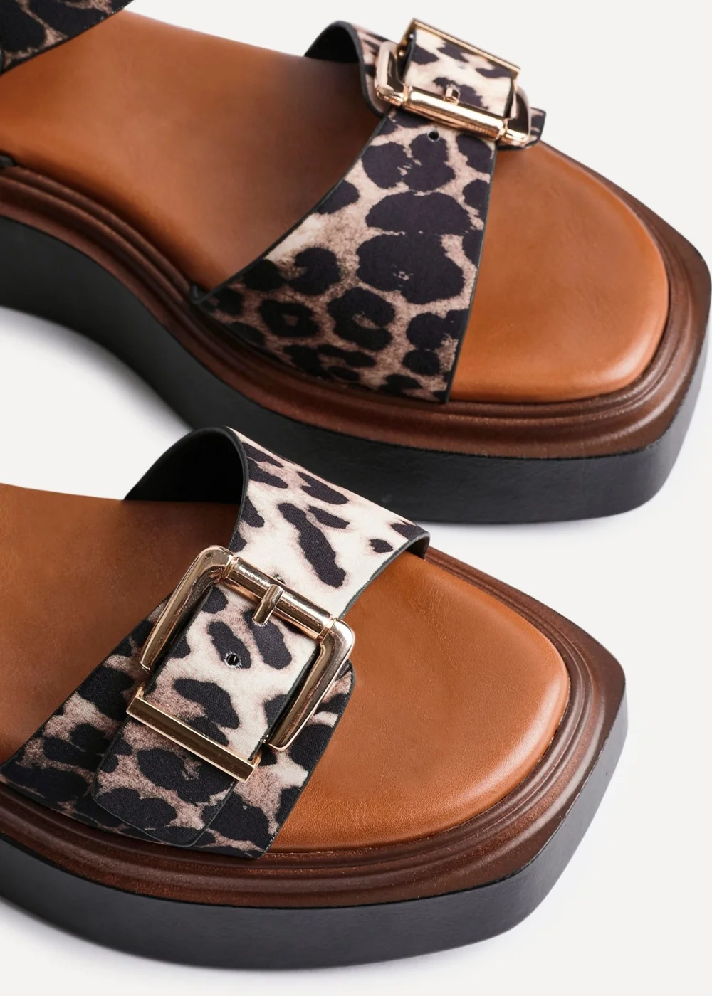 Linzi Preserve Leopard Flatform Sandals - 6 Image 5