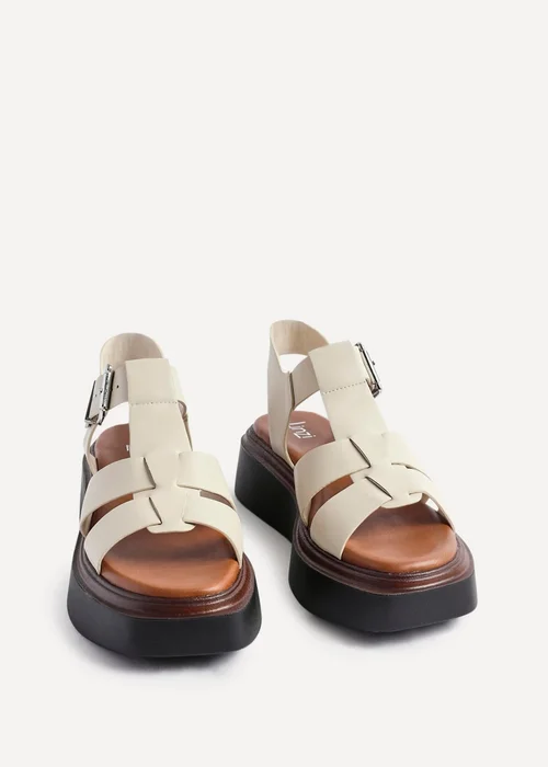 Linzi Subtract Nude Gladiator Flatform Sandals - 5 Image 3
