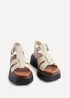 Linzi Subtract Nude Gladiator Flatform Sandals - 5 Image 3