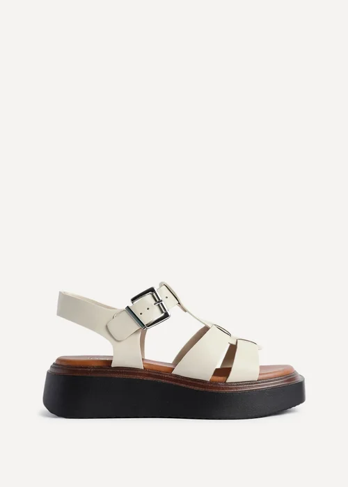 Linzi Subtract Nude Gladiator Flatform Sandals - 5 Image 2