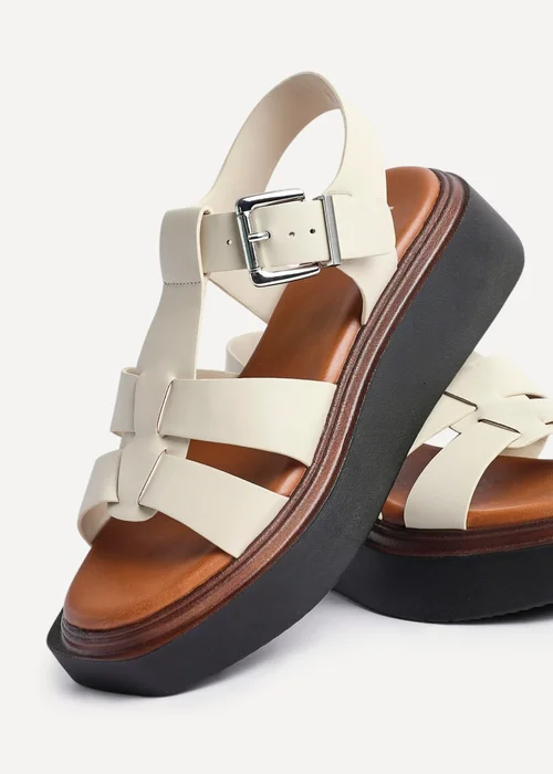 Linzi Subtract Nude Gladiator Flatform Sandals - 5 Image 5