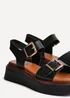 Linzi Preserve Black Flatform Sandals - 4 Image 4