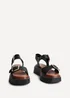 Linzi Preserve Black Flatform Sandals - 4 Image 3