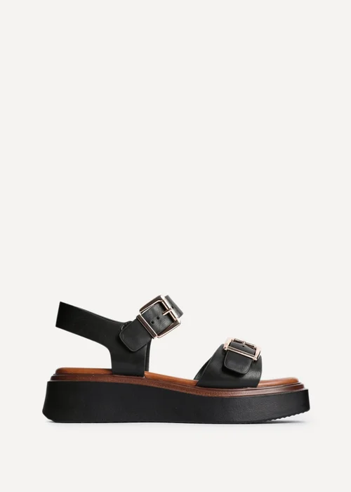 Linzi Preserve Black Flatform Sandals - 4 Image 2