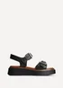 Linzi Preserve Black Flatform Sandals - 4 Image 2