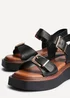 Linzi Preserve Black Flatform Sandals - 4 Image 5