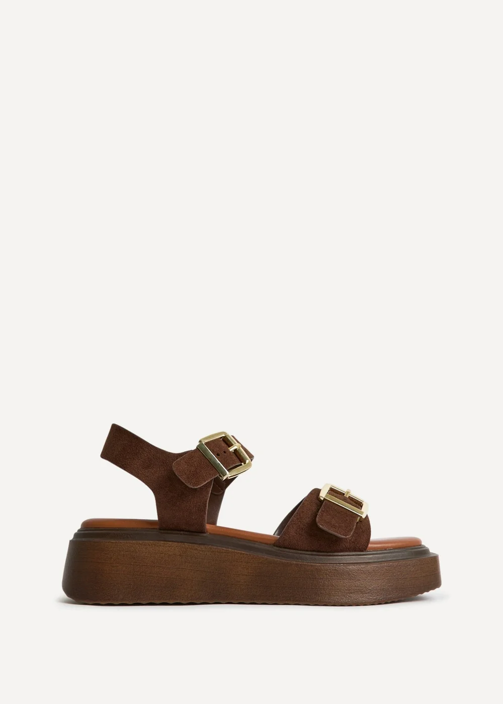 Linzi Preserve Brown Flatform Sandals - 4 Image 2