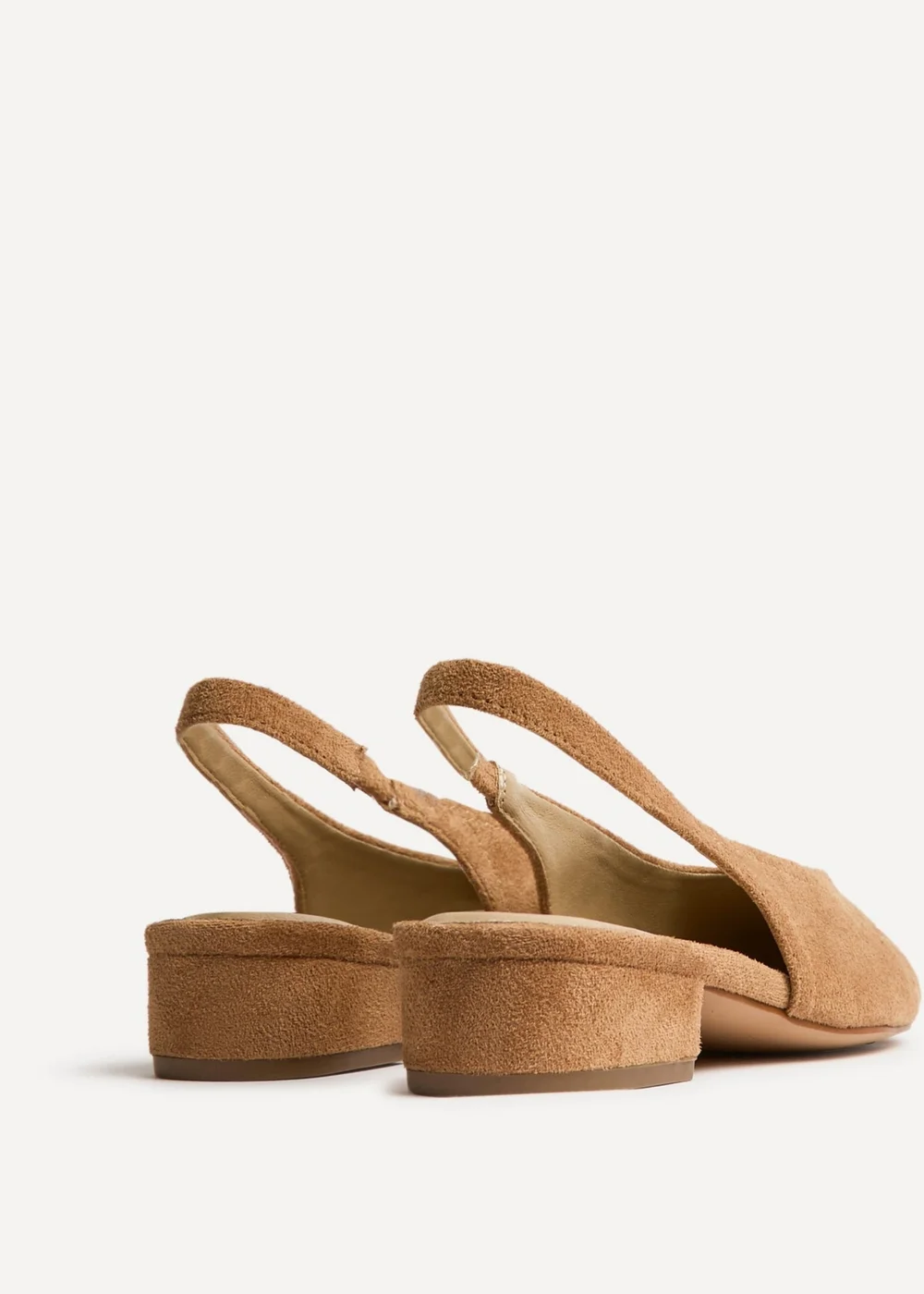 Linzi Glide Nude Faux Suede Mary Jane Heels - Size 5 Image 5