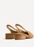 Linzi Glide Nude Faux Suede Mary Jane Heels - Size 5 Image 5