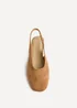 Linzi Glide Nude Faux Suede Mary Jane Heels - Size 5 Image 4