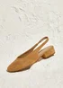 Linzi Glide Nude Faux Suede Mary Jane Heels - Size 5 Image 1