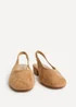 Linzi Glide Nude Faux Suede Mary Jane Heels - Size 5 Image 3