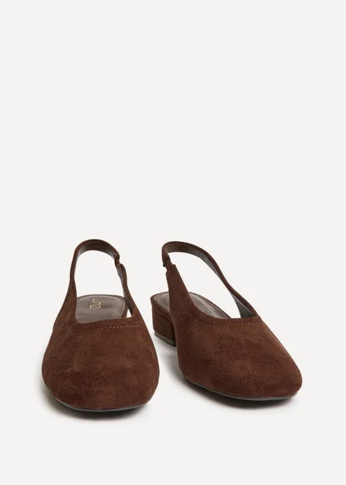 Linzi Glide Brown Faux Suede Mary Jane Heels - 4 Image 2