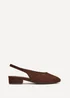 Linzi Glide Brown Faux Suede Mary Jane Heels - 4 Image 1